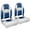 White/Blue, variant on Seamander Premium Folding Boat Seat, White/Blue, Weather-Resistant, 4-Bolt Swivel, 2 Count