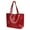 Wine Red, variant on Gustave Women's Soft Faux Leather Tote Bag Tassels Shoulder Bag Big Capacity Fashion Ladies Handbag Water Resistant Satchel Bag, Wine Red