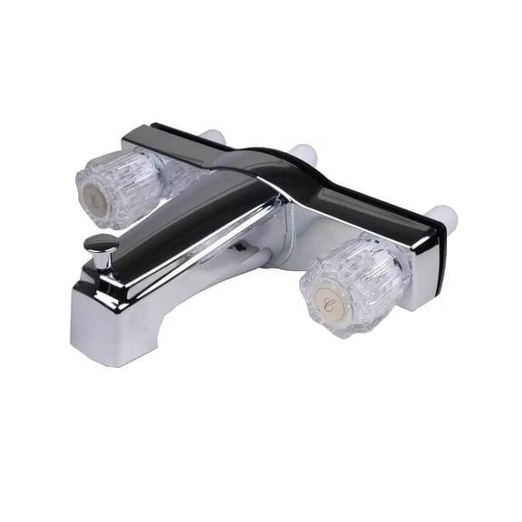 Ultra Faucets Plastic Chrome 8 in Tub and Shower Faucet