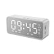 thumbnail image 3 of Superficie del espejo 3-en-1 Reloj de alarma Gran pantalla Bluetooth Compatible con Bluetooth Reducción de ruido Altavoz Tiempo real Temperatura Meter Relojes Tipo 1 Blanco seitruly HA011424-01, 3 of 6
