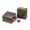 Black/Small/100 Count, variant on Bag Tek Kraft Paper Small Snack Bag - 4" x 2 1/4" x 3 3/4" - 100 count box