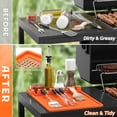 thumbnail image 4 of Silicone Griddle Tools Mat, Grill Mat for Outdoor BBQ with Seasoning Jar Holder & Side Shelf Pad – Tool Rest & Kitchen Aid Accessory, 4 of 7