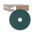 thumbnail image 4 of Boardwalk Heavy-Duty Scrubbing Floor Pads, 18" Diameter, Green, 5/Carton -BWK4018GRE, 4 of 6