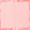 thumbnail image 1 of Ahgly Company Indoor Square Solid Red Modern Area Rugs, 4' Square, 1 of 4