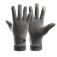 thumbnail image 1 of Jumpingount 1 par de guantes cálidos para hombres y mujeres, guantes de punto para pantalla táctil a prueba de viento para adultos, accesorios de ropa para guantes y mitones Gris Jumpingount AP013190-01, 1 of 6