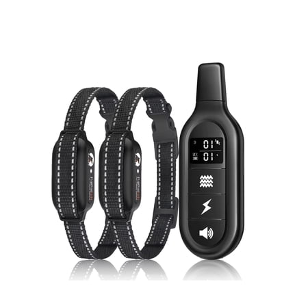 Paipaitek Dog Training Collar with Remote Dog Shock Collar with Security Lock & 3 Modes 3300FT Range IPX7 Waterproof 180-Day Long Battery For Small Medium Large Dogs 2packs