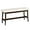Beige + Brown, variant on Dining Bench, Bamboo Dining Room Bench with PU Leather Upholstered Seat, for Kitchen, Living Room, Hallway, Kitchen, Entryway, Beige and Brown CE13CD01
