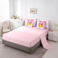 thumbnail image 5 of spefrowx Princess Bow Softball Twin Bedding for Girls, Cartoon Baseball Lover Bedding Comforter Set, Pink Reversible, 7-Piece, 5 of 6