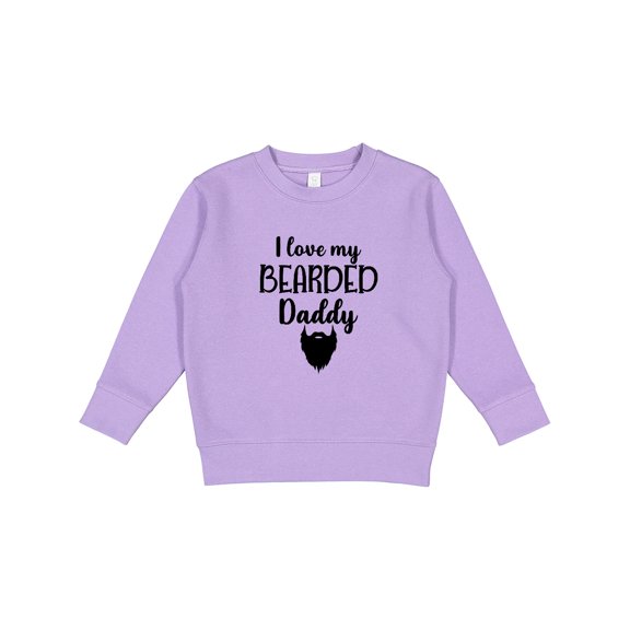 Inktastic I Love My Bearded Daddy Toddler Sweatshirt