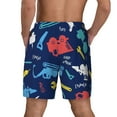 thumbnail image 2 of Lsque Mens Swim Trunks Colorful Excavator Pattern - Bathing Suit Compression Liner - Beach Swim Shorts Swimwear - (S-3XL) - Stretch Quick Dry -3X-Large, 2 of 9