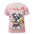 thumbnail image 2 of Happy Valentine's Day Schnauzer holding flowers All Over Print 3D Shirt Unisex Merch Miniature Schnauzer Dog Lover - 3005, 2 of 6