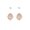 Gold, variant on Cubic Zirconia Geometric Stud Earrings