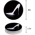 thumbnail image 1 of FMSHPON High Heels Set of 4 Round Coaster for Drinks, Absorbent Ceramic Stone Coasters Cup Mat with Cork Base for Home Kitchen Room Coffee Table Bar Decor, 1 of 5