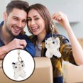 thumbnail image 1 of OULII 1Pcs Tiger Shape Keyring Cartoon Animal Design PP Cotton Zinc Alloy Bag Pendant For Daily Use And Gifting, 1 of 8
