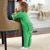 Personalized Infant Christmas Ruffle Long John