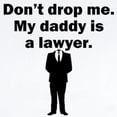 thumbnail image 2 of CafePress - My Daddy Is A Lawyer Body Suit - Long Sleeve Cotton Baby Bodysuit, 2 of 4