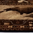thumbnail image 4 of Brown Moose with Fish Print Animal Cabin Outdoor Area Rug (3' 9" x 5' 1"), 4 of 5