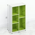 thumbnail image 3 of Furinno Tomi Organizer Bookcase, Bookshelf, 5-Cube, Green, 3 of 6