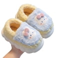 thumbnail image 5 of XXWXYD Baby Closed Toe Plush Slippers, Non-Slip 𝖥oam Sole Ankle Warm House Shoes for Kids Toddler, 5 of 5