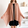 thumbnail image 2 of UDAUDU Shawls and Wraps for Evening Dresses Silk Chiffon Feeling Scarf Wrap Women Elegant Shawl for Evening Dresses Scarf Flower Chiffon Shawl Watermelon Red, 2 of 5