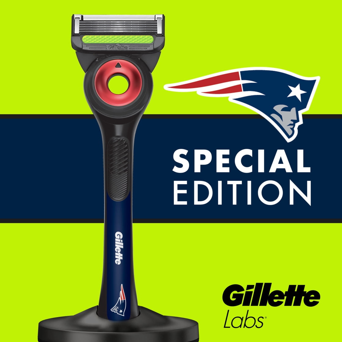 Exclusive Gillette Labs Official Patriots Gameday Razor Bundle
