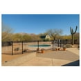 thumbnail image 2 of 1" x 1" Adjustable Swivel Bracket Aluminum Fence - Residential Rail Mounts | Black | Pack of 4, 2 of 5