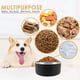 thumbnail image 4 of Dog Bowl for Food and Water, Stainless Steel Pet Feeding Bowl, Durable Non-Skid Insulated Heavy Duty with Rubber Bottom for Dogs ShopWise Round, 4 of 13