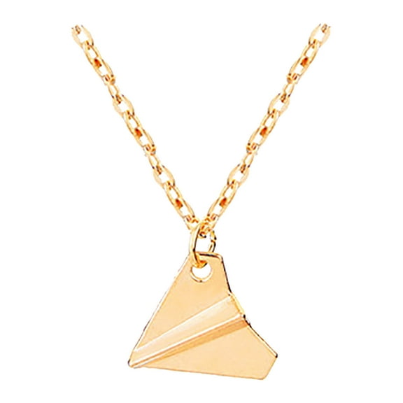 Miyuadkai Necklaces Necklace Personality Airplane Paper Your Highlights Vintage Necklaces & Pendants Jewelry Gold One Size