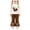 Gsets55-White, variant on xaweyi Toddler Girls 2 Piece Outfit Ruffle Long Sleeve Top Flare Pants Set Kids Fall Clothes with 3D Floral Bow Decoration Size 3-6 Months