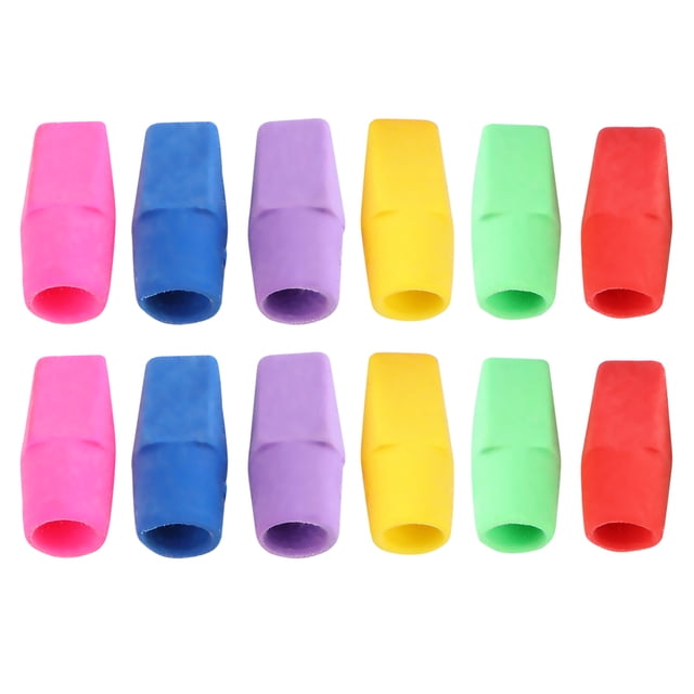 50PCS Pencil Eraser Colorful Erasers Students Stationery Gifts (Random Color)