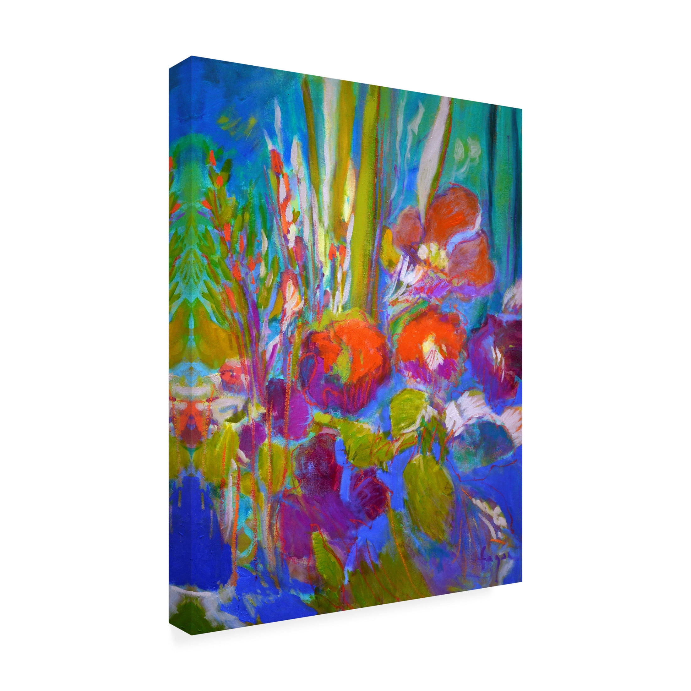 Canvas Wall Art - Dorothy Fagan 'Somethingsblooming' Wall Art for Living Room, Bedroom, or Office D?cor by Trademark Fine Art - 14 x 19 Inches