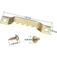 thumbnail image 2 of Colgadores para cuadros con dientes de sierra, gancho para colgar cuadros pequeños de 100 uds, colgadores dorados para cuadros con tornillos, soluciones para colgar cuadros, herrajes para colgar, 2 of 5