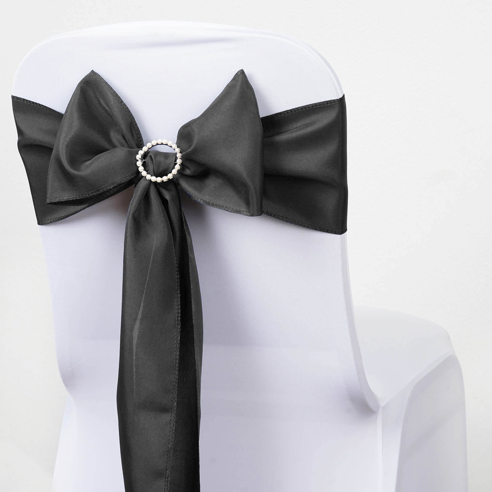 BalsaCircle 5 Polyester Chair Sashes Bows Ties Charcoal Grey - Walmart.com