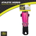 thumbnail image 2 of Athletic Works XS Soccer Shin Guards for Kids, Durable PP Shell, Pink/Black, 2 of 9