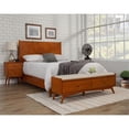 thumbnail image 4 of Flynn Mid Century Modern Full Size Panel Bed, Multiple Sizes, Multiple Colors, 4 of 4