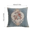thumbnail image 3 of AuroraX Decorative Throw Pillow Covers Blue Soft 18x18 Inch Pillow Covers Bohemian Skin-Friendly Indoor European Jacquard Cushion Cover Room,Livingroom Decor, 3 of 6