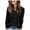 E-Black, variant on V Neck Long Sleeve Shirts for Women Casual Fall Tops Lightweight Tunic Sweaters Fashion Clothes 2025 Black, M