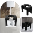 thumbnail image 3 of USHOBE Bathroom Foot Stool Black PP Comfortable Feet Support 1Set, 3 of 8
