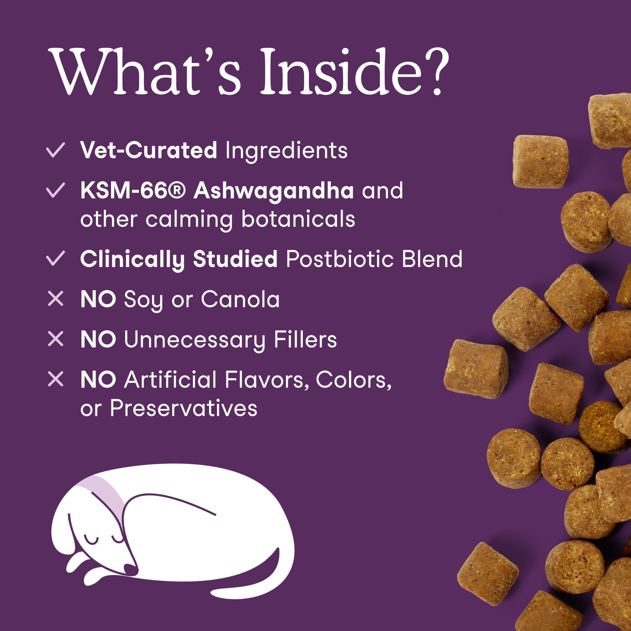 Fera Pets Calming Chews for Dogs - With Ashwagandha & L-Theanine - Promotes Relaxation - 90 Soft Chews
