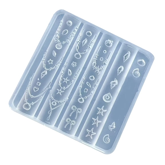 Small Art Accessories Molds Shell Themed Nails Designing Moulds Nails Embellishment Molds for Delicate Manicure Designs
