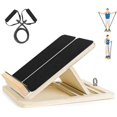 thumbnail image 1 of Professional Slant Board, Wood Calf Stretcher Slant Board, Adjustable Ankle Incline Board with Bonus Stretch Resistance Tube, Foldable Design for Port-week, 1 of 1
