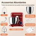 thumbnail image 4 of Batidora De Pedestal 3 En 1 Cebory, 6,5 QT Mezclador De Alimentos De 10 Velocidades, 4 of 6