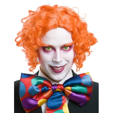 Orange Mad Scientist Wig Costume Accessory Adult Willy Wonka Movie Hair Cosplay