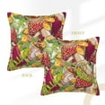 thumbnail image 3 of Bingfone Decorative Pillow Covers 20"X20" Bright Mushrooms Couch Pillow Cases Modern Farmhouse Covers For Couch Sofa Bed, 3 of 9