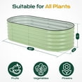 thumbnail image 2 of Aoodor 4-in-1 Modular Metal Raised Garden Bed, 60"L x 24"W x 17"H Outdoor Planter Box for Vegetables, Flowers, Herbs, Green, 2 of 8