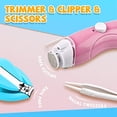 thumbnail image 5 of DEBGFS Baby Nail Clippers, Baby Nail File Kit, with 9 Types Grinding Heads, Suitable for  Kids,Blue, 5 of 5