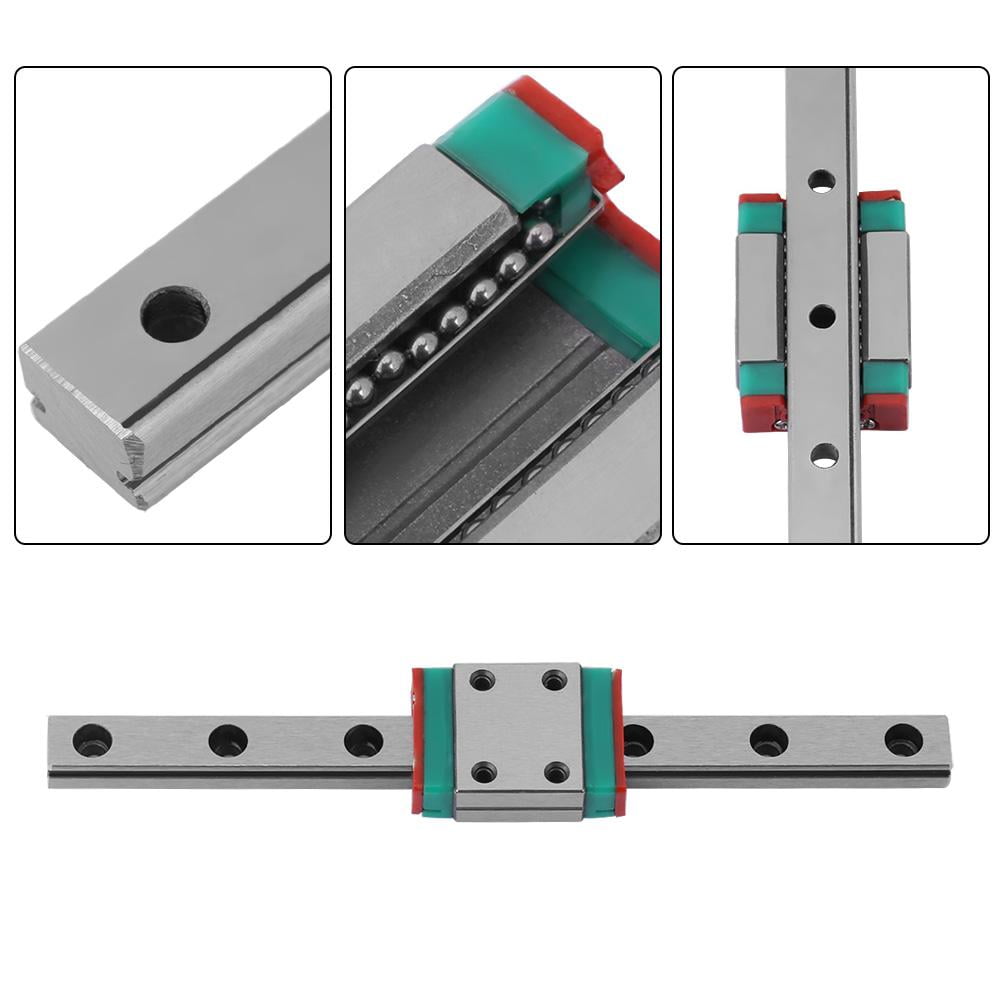 Tebru miniature linear bearing, linear bearing rail slide, 1pc Portable