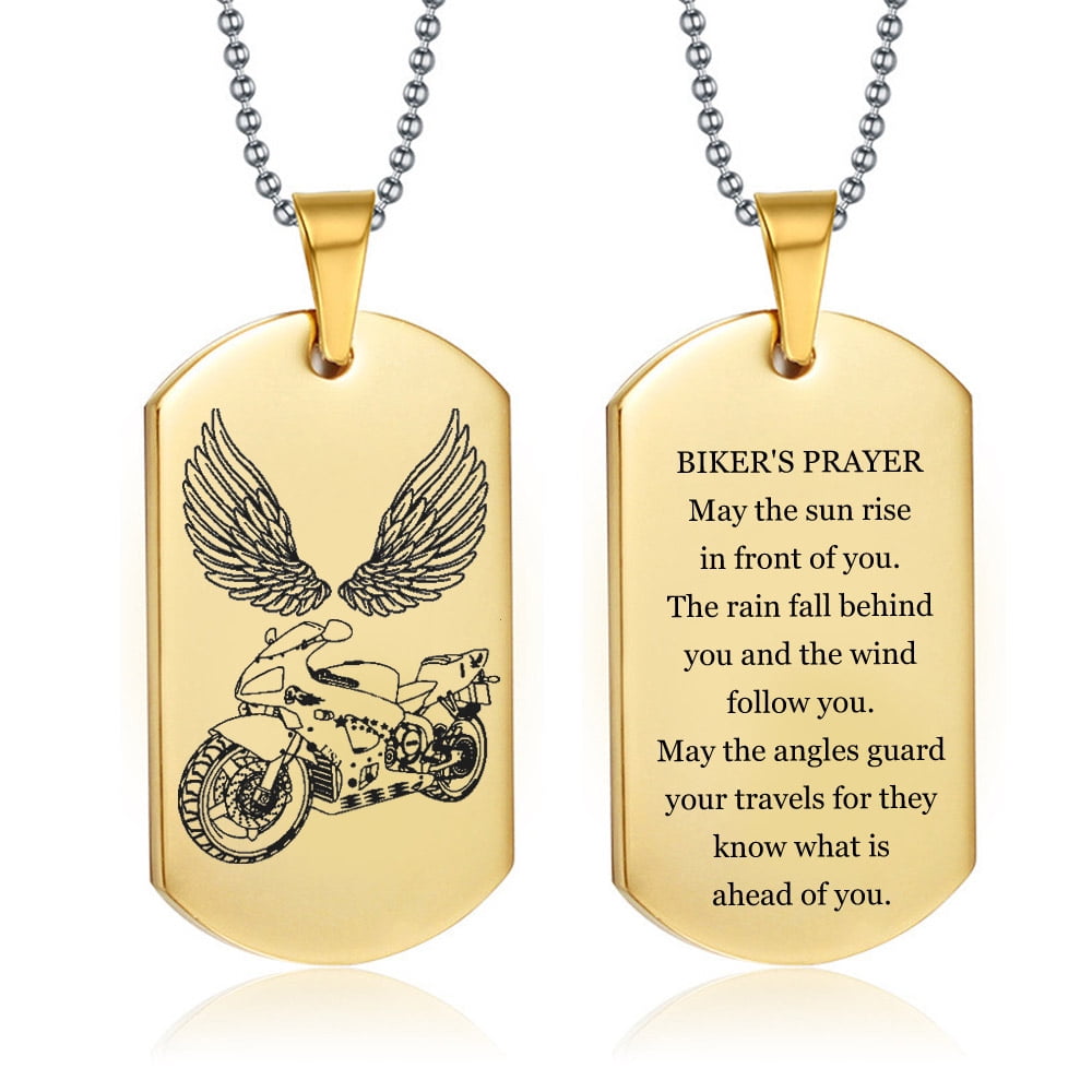 Bikers prayer best sale necklace
