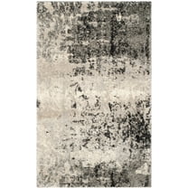 SAFAVIEH Retro Corynn Abstract Area Rug, Light Grey/Grey, 2'6" x 4'