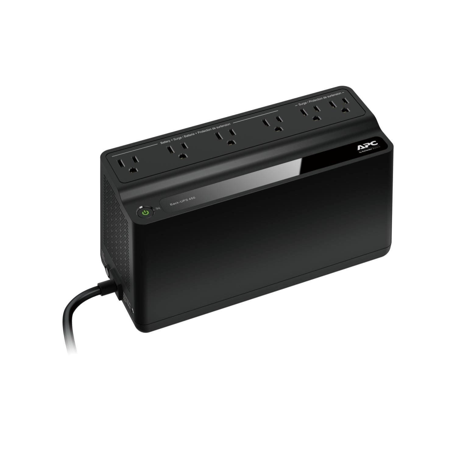 APC Back-UPS 450VA Battery Backup, 6 Outlet